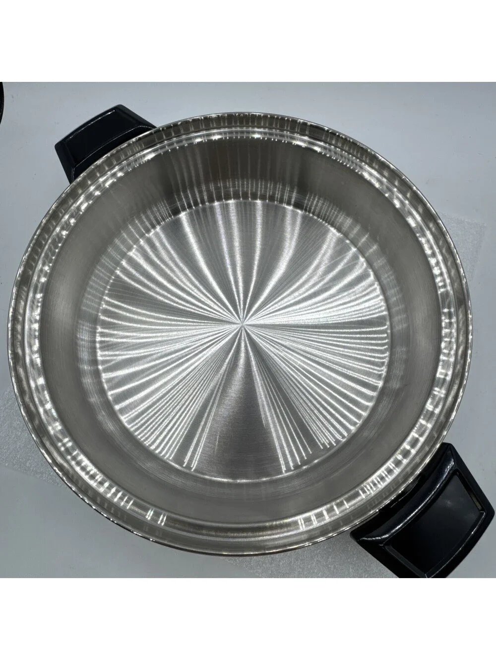 Vintage Kitchen Craft Stainless Steel West Bend Pan Skillet Unused 10.75” X 2.5”